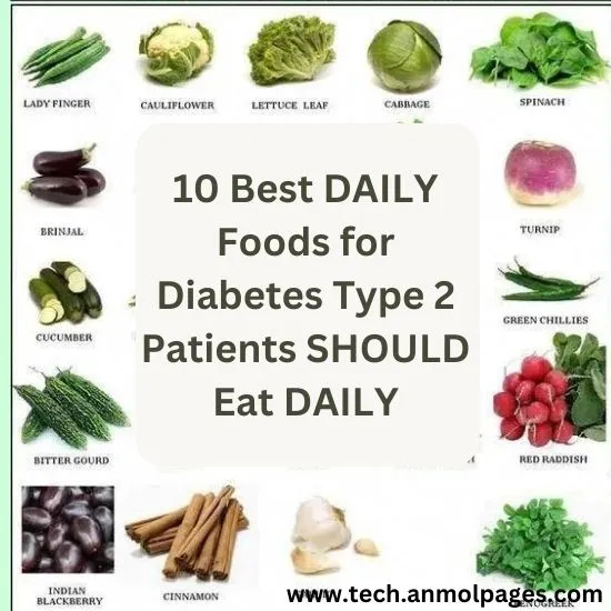 10 Best DAILY Foods for Diabetes Type 2 Patients SHOULD Eat DAILY